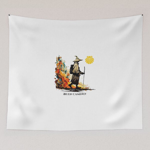 Item preview, El Camino de Santiago - Pilgrim on the Journey designed and sold by Kameeno.