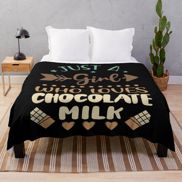 Item preview, Funny Chocolate Lover Just A Girl Who Loves Chocolate Milk designed and sold by AmethystMurad.