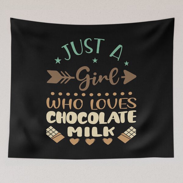Item preview, Funny Chocolate Lover Just A Girl Who Loves Chocolate Milk designed and sold by AmethystMurad.