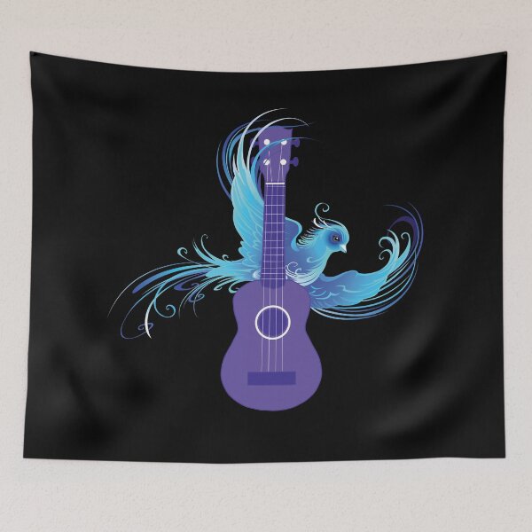 Item preview, Ukulele in flight designed and sold by piesdesignart.