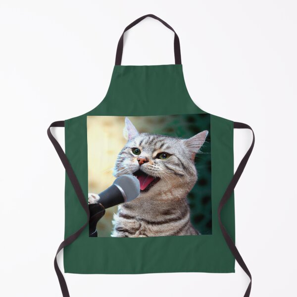 Item preview, Rock Star Cat Singing In A Microphone, Cat 8 designed and sold by LesTheArt.