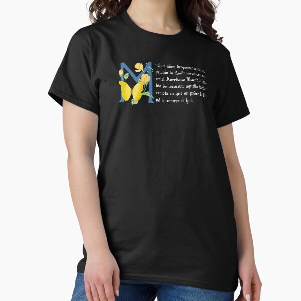 [Out of Print] Gabriel Garcia Marquez / One Hundred Years of Solitude Womens Relaxed Fit Tee (Vintage Navy) - 百年の孤独 Tシャツ One Hundred Years of Solitude women's book t-shirt — Out of