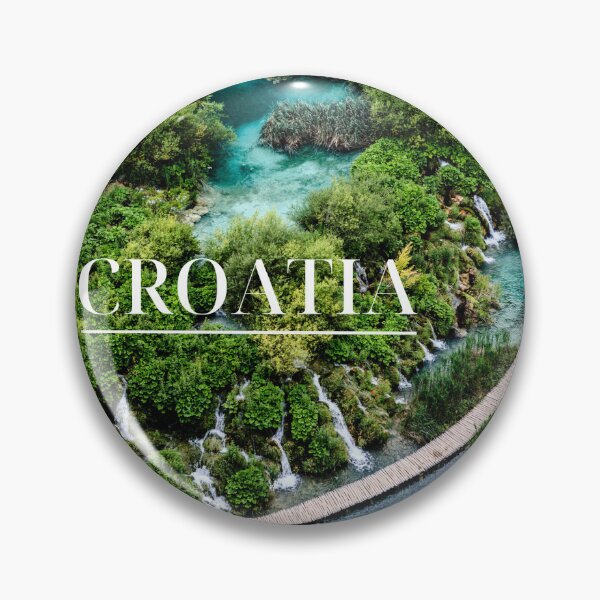 Item preview, Plitvice Lakes in Croatia Aerial View designed and sold by w-world-life-co.
