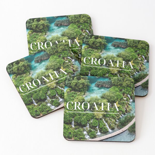 Item preview, Plitvice Lakes in Croatia Aerial View designed and sold by w-world-life-co.