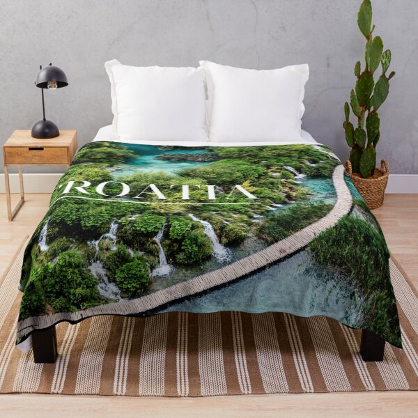 Item preview, Plitvice Lakes in Croatia Aerial View designed and sold by w-world-life-co.