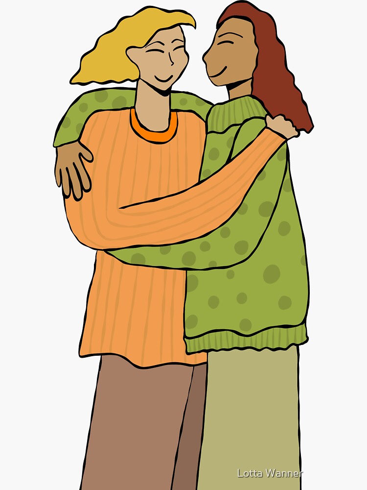 Thumbnail 3 of 3, Sticker, Friendships designed and sold by Lotta Wanner.