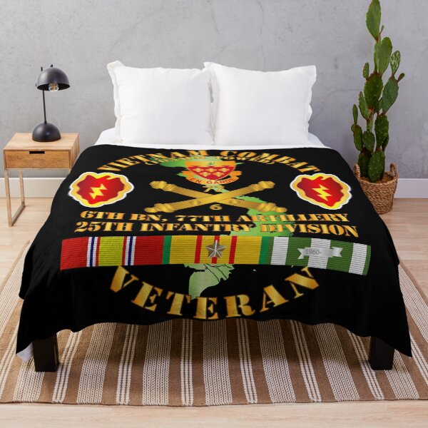 Item preview, Army - Vietnam Combat Veteran w 6th Bn 77th Artillery DUI -25th Infantry Div designed and sold by Military Insignia Products.