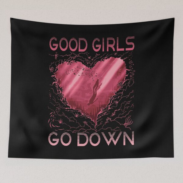 Item preview, Freediving Apnea Diver Good Girls Go Down designed and sold by Shirtey.