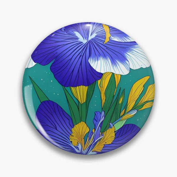 Item preview, Iris flower artwork  designed and sold by GroovyDino.