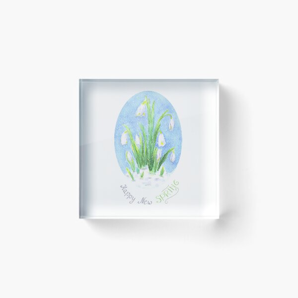 Item preview, Happy New Spring tender Snowdrops designed and sold by Wolshebnaja.