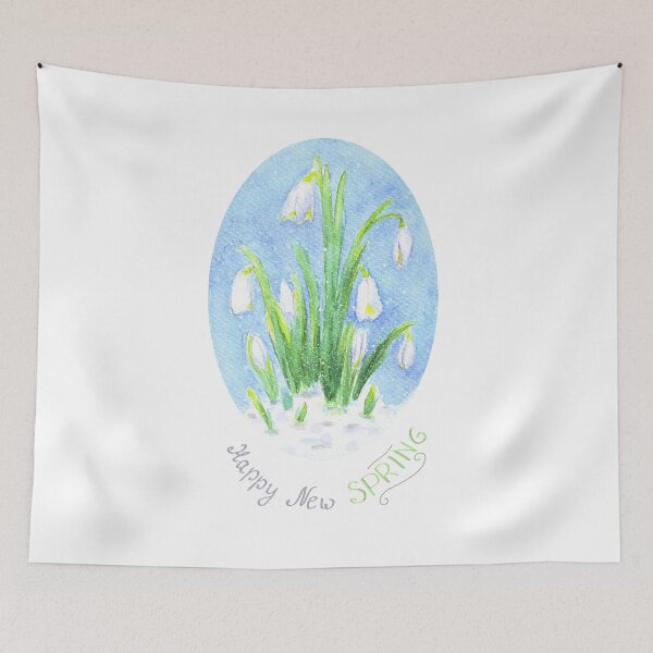 Item preview, Happy New Spring tender Snowdrops designed and sold by Wolshebnaja.