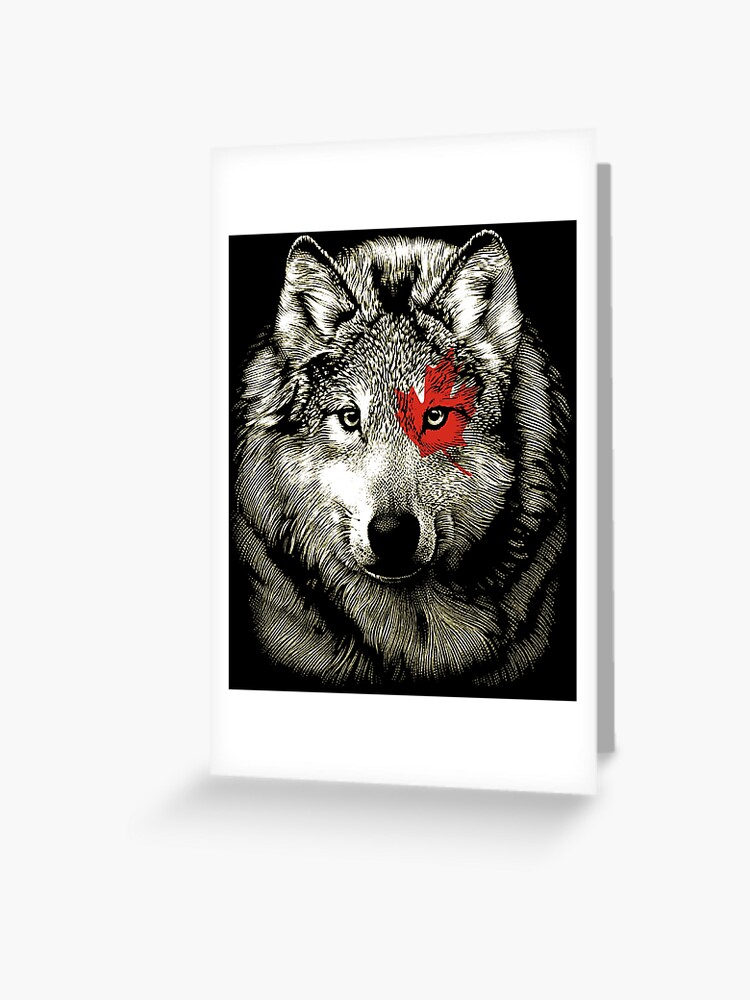 Tarjetas de felicitación «Lobo canadiense» de HEARTBEATS | Redbubble