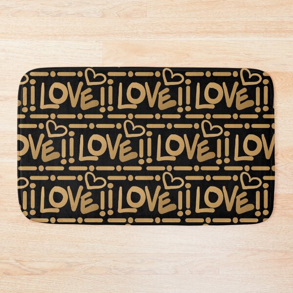 Item preview, Love Typography // Faux Metallic Gold and Black designed and sold by Elsy's Art.