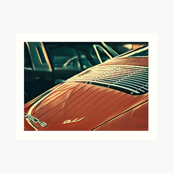 Frühe Porsche 911 Kunstdruck