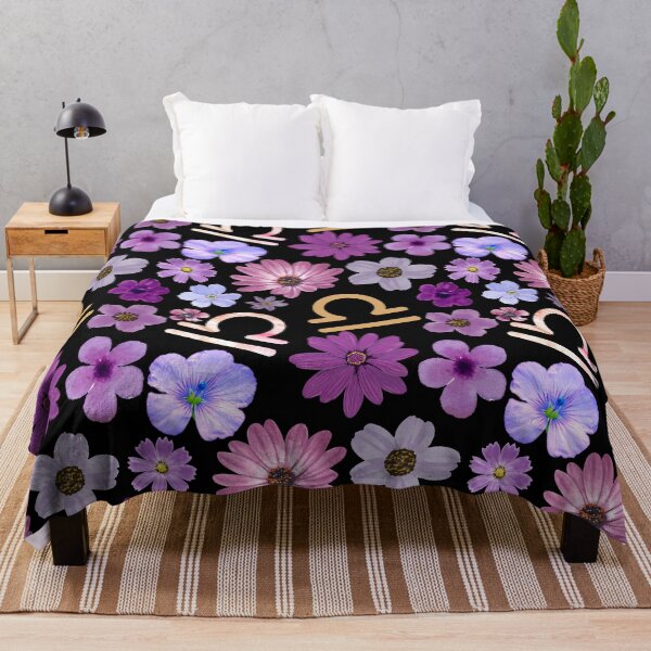 Item preview, Purple Flower Libra Pattern designed and sold by Hellofriendco.