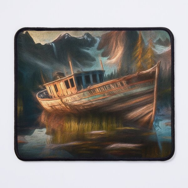Item preview, Abandoned Boat on Alaskan Fjords designed and sold by ImageVortex.