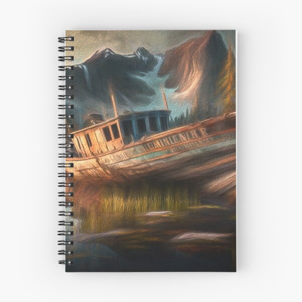 Item preview, Abandoned Boat on Alaskan Fjords designed and sold by ImageVortex.
