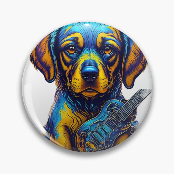 Item preview, Puppy t shirt design with guitar designed and sold by vijayp127p.
