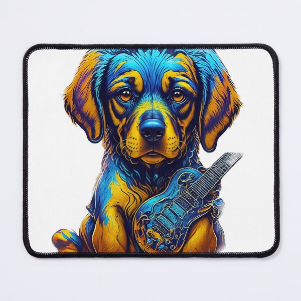 Item preview, Puppy t shirt design with guitar designed and sold by vijayp127p.