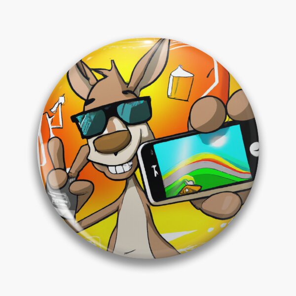 Item preview, Kangaroo Makes Selfie V2 Gift designed and sold by TeeArtistry.