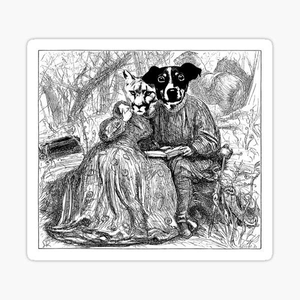 Campfire Animal Couple - Wild Duelist Sticker