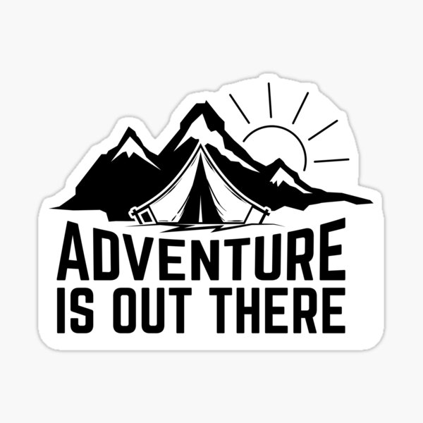 Adventure Out There Hiker | Sticker