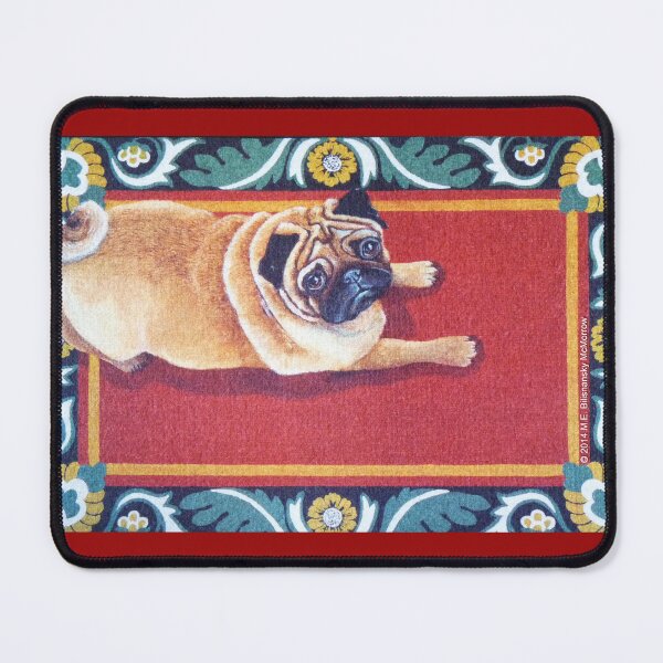 Item preview, Pug on a Rug designed and sold by M. E.  Bilisnansky McMorrow.