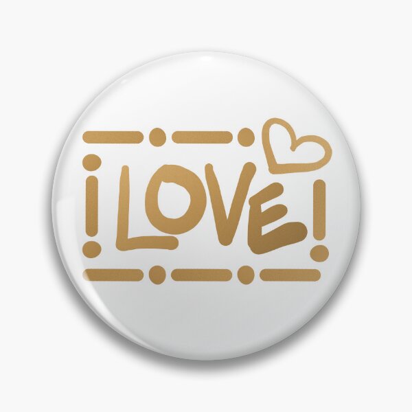 Item preview, Love Typography // Faux Metallic Gold and White designed and sold by Elsy's Art.