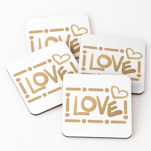 Item preview, Love Typography // Faux Metallic Gold and White designed and sold by Elsy's Art.