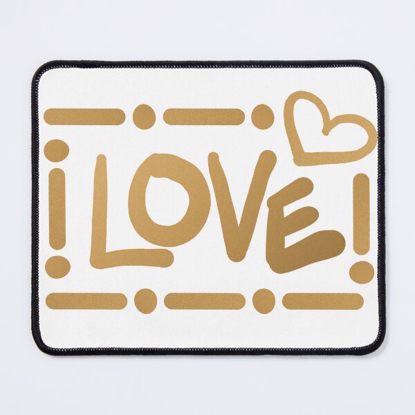 Item preview, Love Typography // Faux Metallic Gold and White designed and sold by Elsy's Art.
