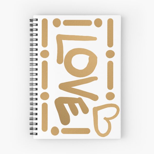 Item preview, Love Typography // Faux Metallic Gold and White designed and sold by Elsy's Art.