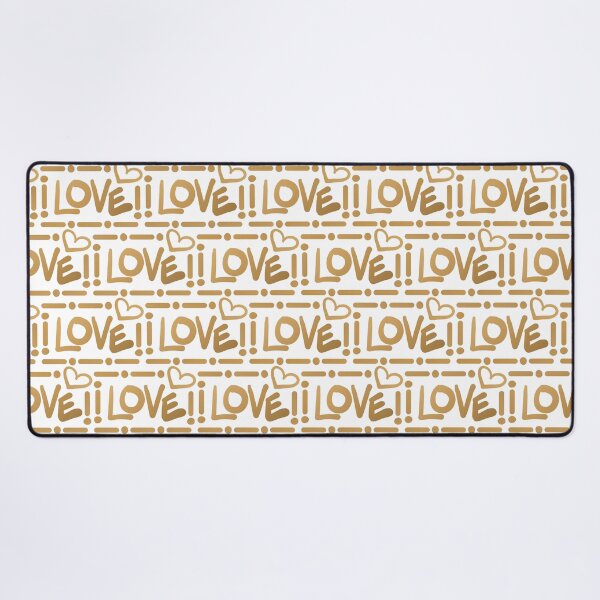 Item preview, Love Typography // Faux Metallic Gold and White designed and sold by Elsy's Art.