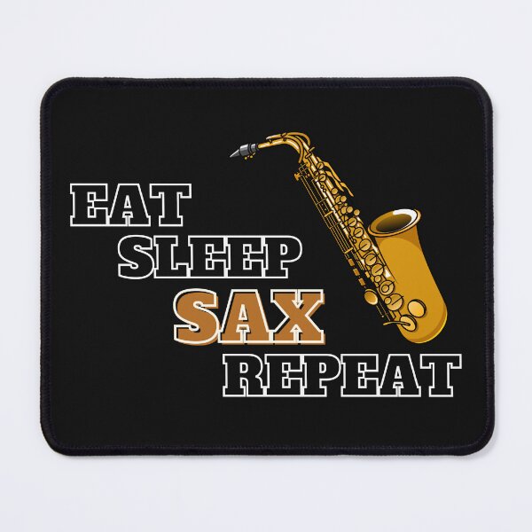 Item preview, Eat Sleep Sax Repeat designed and sold by BlakefourDesign.