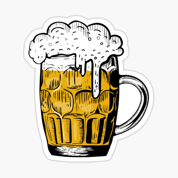 Guinness Beer Glasses Sticker - Pro Sport Stickers