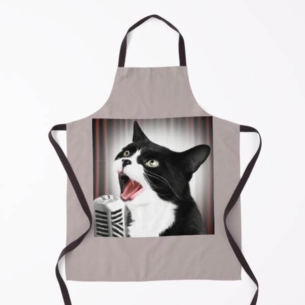Item preview, Rock Star Cat Singing In A Microphone, Cat 13 designed and sold by LesTheArt.