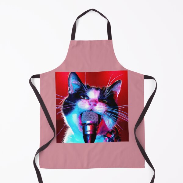 Item preview, Rock Star Cat Singing In A Microphone, Cat 14 designed and sold by LesTheArt.