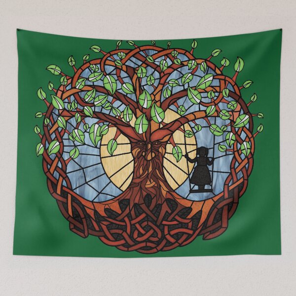 Item preview, Celtic Tree of Life Green Man designed and sold by jephwho.