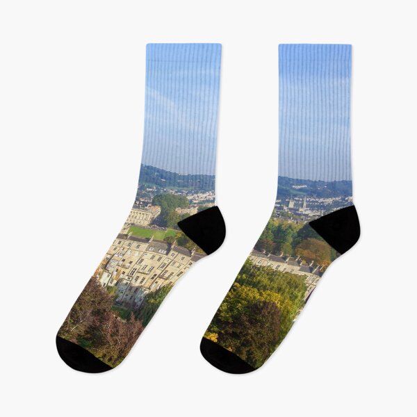 Item preview, Marlborough Buildings - Aerial Image of Bath, Somerset, UK designed and sold by FOLK ART FUSION by heidiannemorris.