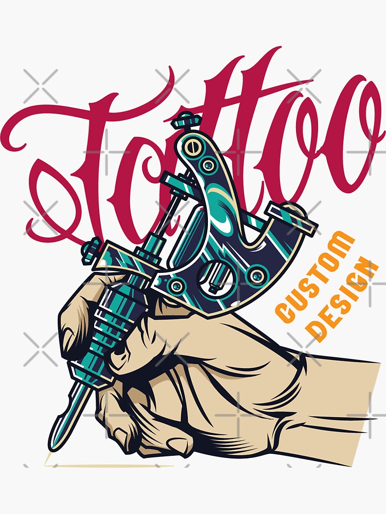 Old school tattoo machine drawing design vector illustration graphic Stock  Vector | Adobe Stock