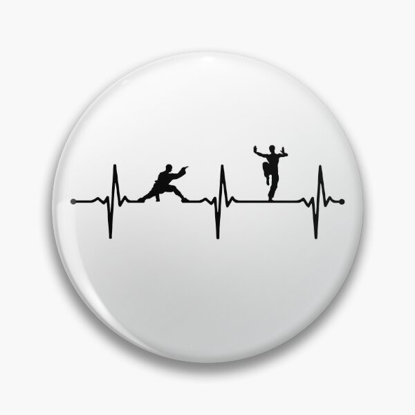 Item preview, I Love Kung Fu Heartbeat Ecg Lineart Bv designed and sold by KleverOlivier.