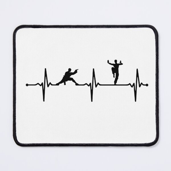 Item preview, I Love Kung Fu Heartbeat Ecg Lineart Bv designed and sold by KleverOlivier.