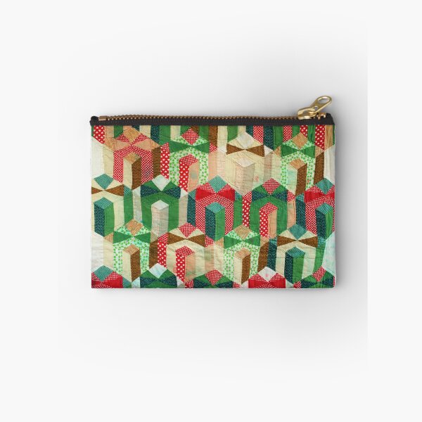 Item preview, Vintage Christmas patchwork quilt designed and sold by bluejacaranda.