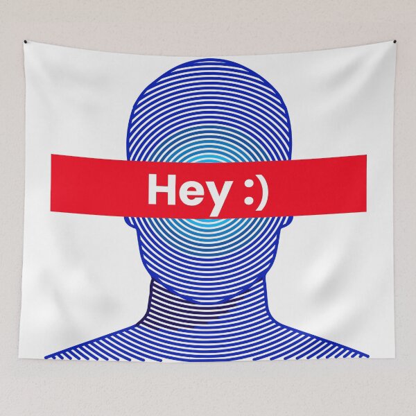 Item preview, Hey, Hi, smile, introvert reply designed and sold by MehmudArtdesign.