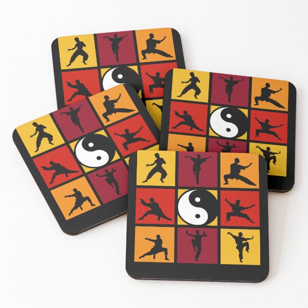 Item preview, Yin Yang Pop Art Kung Fu Poses designed and sold by KleverOlivier.