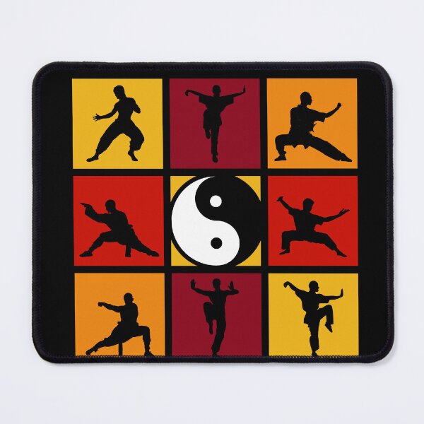 Item preview, Yin Yang Pop Art Kung Fu Poses designed and sold by KleverOlivier.