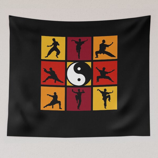 Item preview, Yin Yang Pop Art Kung Fu Poses designed and sold by KleverOlivier.