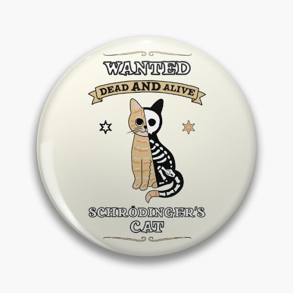 Item preview, Schrödinger's cat (Wanted Dead AND Alive) designed and sold by Lyubomir Emilov Gizdov.