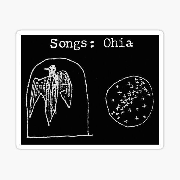 Vista previa del artículo con la obra «Canciones: Ohia Print (Blanco sobre Negro)», diseñado y vendido por undesigned.