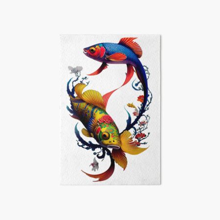 Item preview, Koi fish with colorful skin designed and sold by MelanieNur.