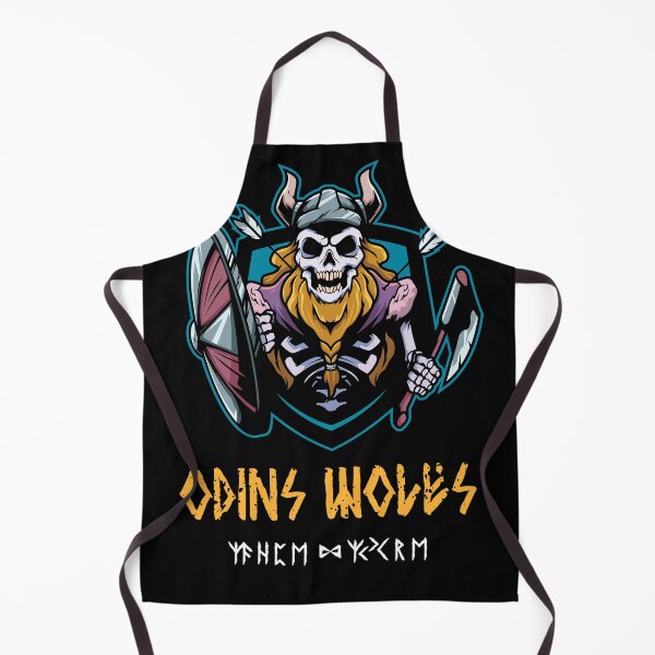 Item preview, Odin's Wolves Undead Viking Designe designed and sold by NordicQuotes.